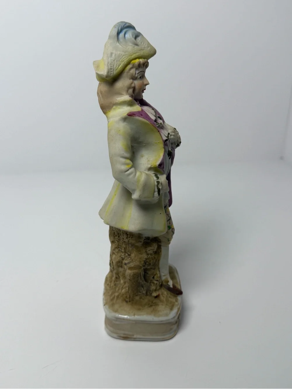 Vintage Hand-Painted Bisque Victorian Couple Figurines Manufactured in Japan 8”